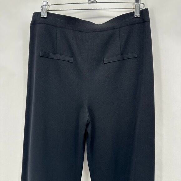 Misook Cropped Pull-on Pants Size XS Black Knit Cuffed Preppy Quiet Luxury City - Picture 4 of 11